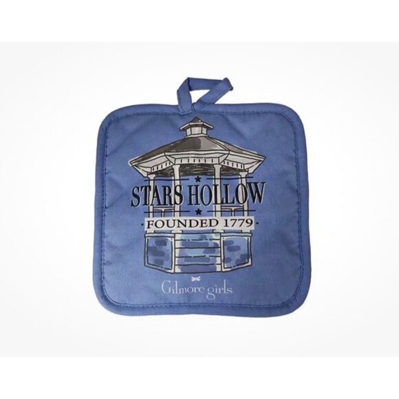 Gilmore Girls Oven Mitt- Pot Holder-Kitchen Towel Set- Stars Hollow Themed. New - Picture 5 of 5